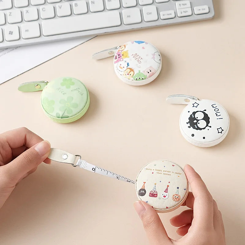 New Portable Mini Tape Measure High Precision Multifunctional Cute Cartoon Soft Ruler for Waist Height Body Measurements