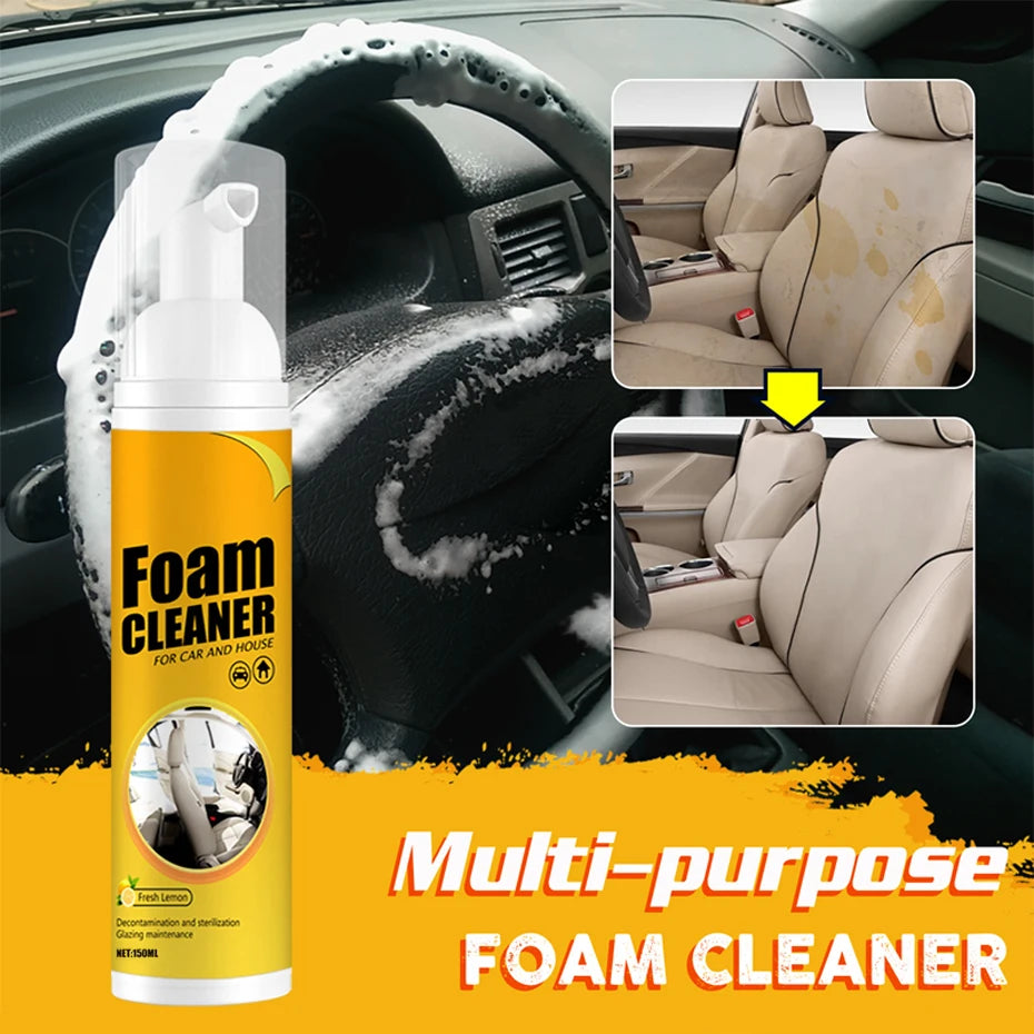 SEAMETAL 150/60ml Multi-purpose Foam Cleaner Spray Car Home Interior Cleaner Foam Spray Anti-Aging Protection for Car Accessorie