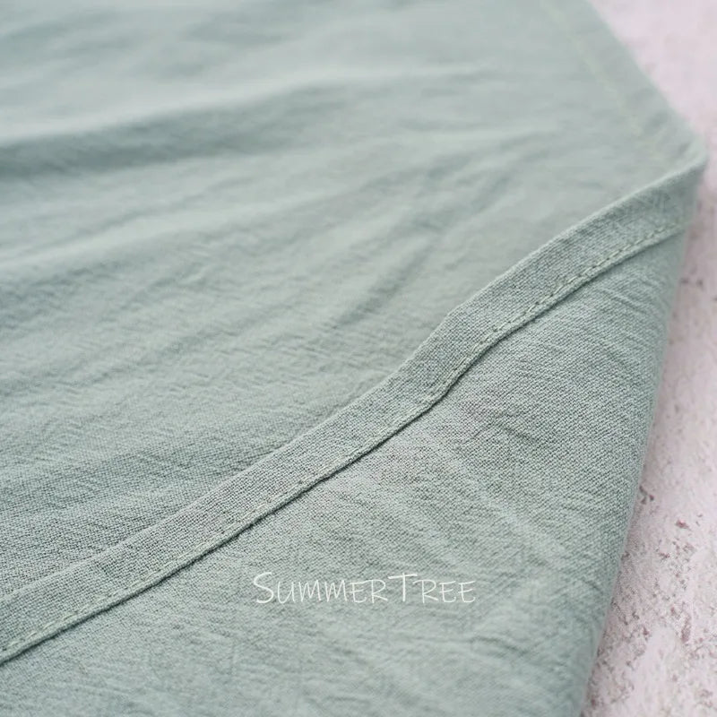 10pcs Napkins 40X40CM Plain Washed Cotton Classic Style Tea Towel Dining Place Mats Home Kitchen Dinner Wedding Settings Decor