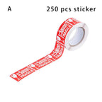 250Pcs/roll  Fragile Warning Sticker Care Shipping Special Tag Useful Shipping Express Label Handle With Care Keep