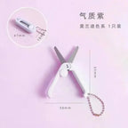 Creative Mini Portable Folding Scissors Morandi Simple Paper-Cutting Art Tool Stationary Scissors Office School Supplies.