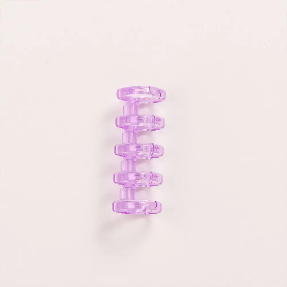 10Pcs Binding Spines Snap Split Binder Rings Learning Cards A4 A5 A6 Notebook Loose Leaf Stationery Office Supplies Plastic