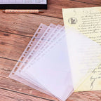A4 A5 B5 Binder Dividers Genera Holes Binder Index 5 Tabs Frosted Plastic Planner Divider for Round Ring Binder Sheet Protector