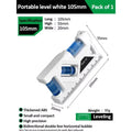 Mini Level Gauge High-precision Horizontal Vertical Measure Metric Ruler Protractor Home Portable Magnetic Pocket Level Gauge
