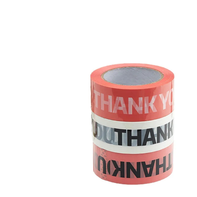 THANK YOU Packing Sealing Transparent Adhesive Tape for Small Business Supplies Shipping Express Packaging Gift Box Decor