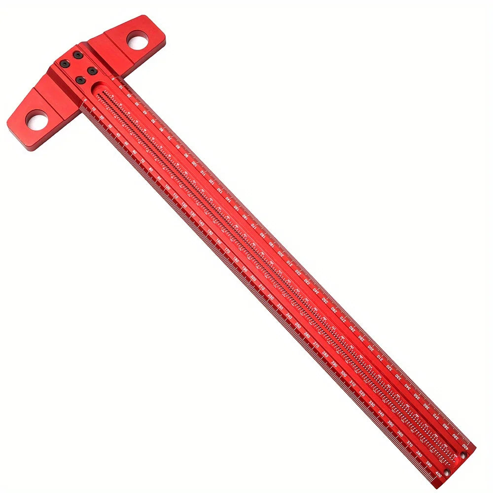60/300/400/500mm Efficient and Precise Woodworking Multi Specification Aluminum Alloy T-shaped Ruler Marking Gauge