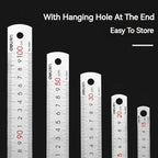 Deli Stainless Steel Ruler for Students And Woodworkers Straight Edge Measuring Tool for Drawing And Drafting 15/20/30/50cm