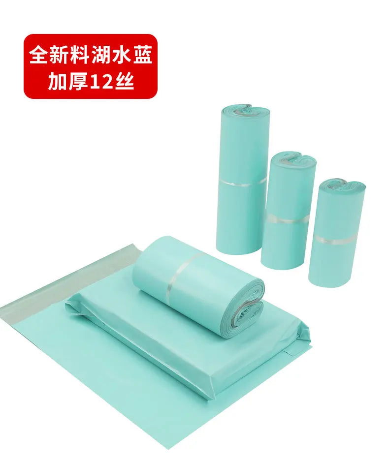 20PCS Courier Bag Envelope Green Packaging Delivery Bag Waterproof Self Adhesive Seal Pouch Mailing Bags Plastic Transport Bag