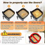 Large Air Fryer Disposable Paper Liners Nonstick 23cm Oven Airfryer Parchment Baking Paper for Ninja COSORI Grill Cooking Basket