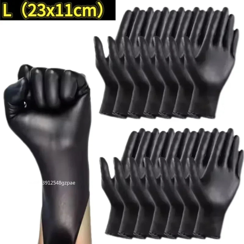 Disposable Latex Gloves Black Home Nitrile Gloves Durable Kitchen Cooking Tools  Washing Car Gardening Cleaning Work Gloves