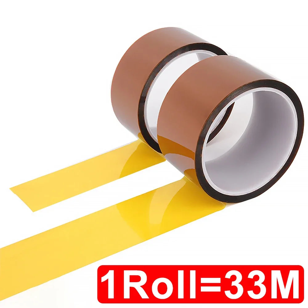 5-40mm Kapton Tape Polyimide Adhesive Insulating Adhesive Tape Каптоновый Скотч Heat Tape for Board Protection