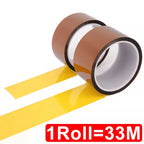 5-40mm Kapton Tape Polyimide Adhesive Insulating Adhesive Tape Каптоновый Скотч Heat Tape for Board Protection
