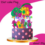 Dinosaur Barney Party Supplies Decorations Kids Birthday Disposable Tableware Tablecloth Cups Plate Party Theme Favors