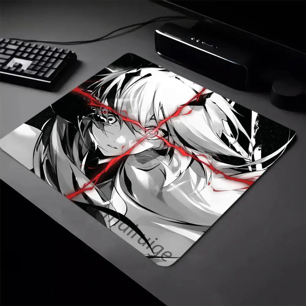 Anime Girls Mouse Pad 40X45 Large Square Computer Office Game Table Mats Rubber Anti-slip Mousepads 22x18 Small Decor Desk Pads