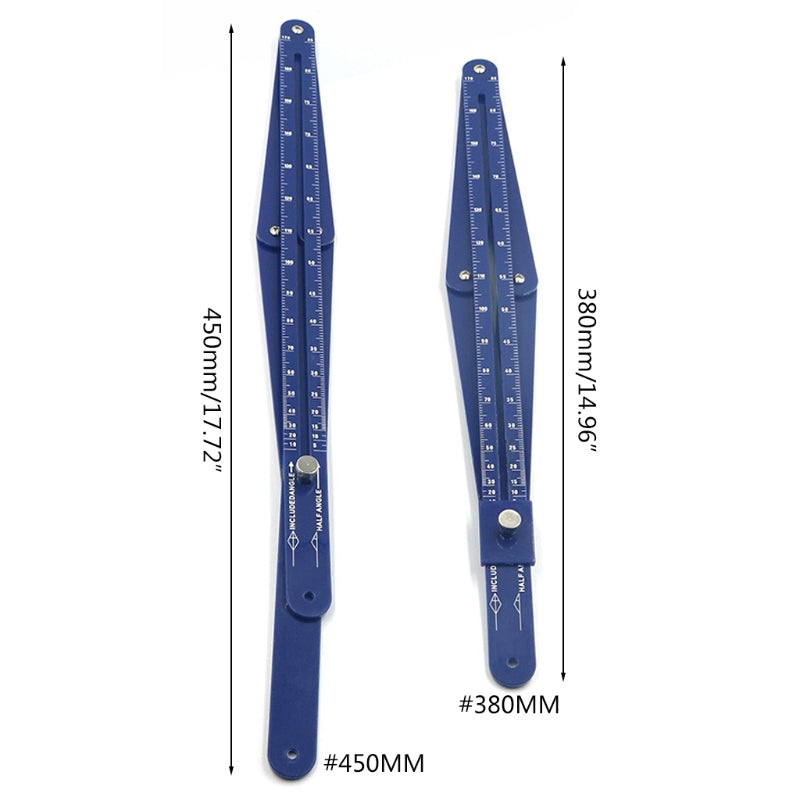 Upgraded Angle Gauge Protractor Corner Angle Finder Square Ruler Miter Woodworking Model Craft Tool Easy Operation M4YD