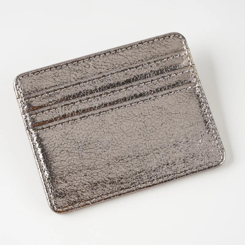 Women Thin Card Holder Wallet Lightweight Multi-Card Holder Case Pu  Leather Credit Card Money Coin Holder Purse Bag