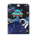 Cartoon Vertical File Bag A4 Hanging 13 Grid Children's Fun Astronaut Test Paper Material Storage Organ Bag Desk Organizer