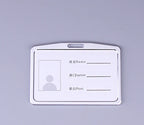 Office Metal Work Identity Badge ID Card Holder Aluminium Alloy Employee Name Cover Business Case Credit Card Holder Wallet