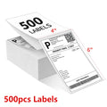 4"x6" inch Shipping Labels For Thermal Label Printer 100x150mm Adhesive Fold Thermal Label Paper For Business Express Shipping
