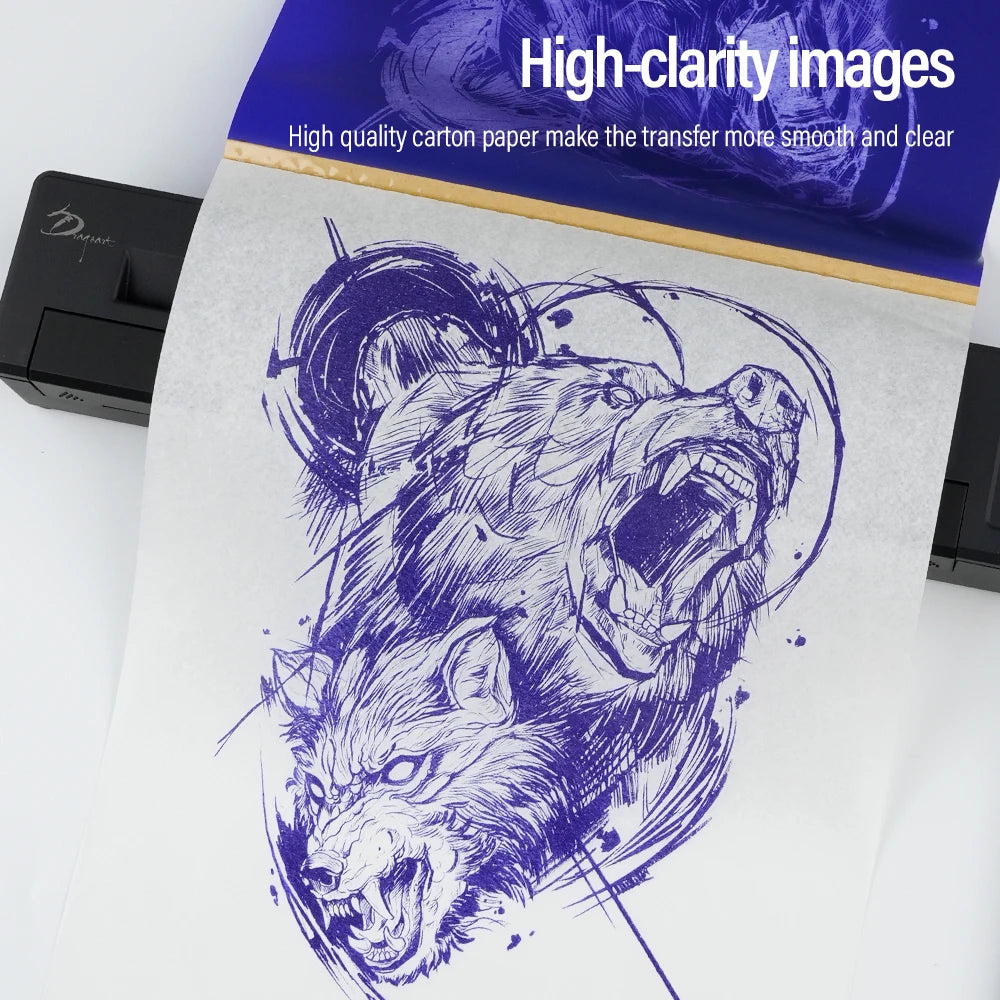 Tattoo Transfer Paper A4 Size Tattoo Stencil Paper Copy Paper Thermal Paper for Tattoo Transfer Machine or Hand Drawing