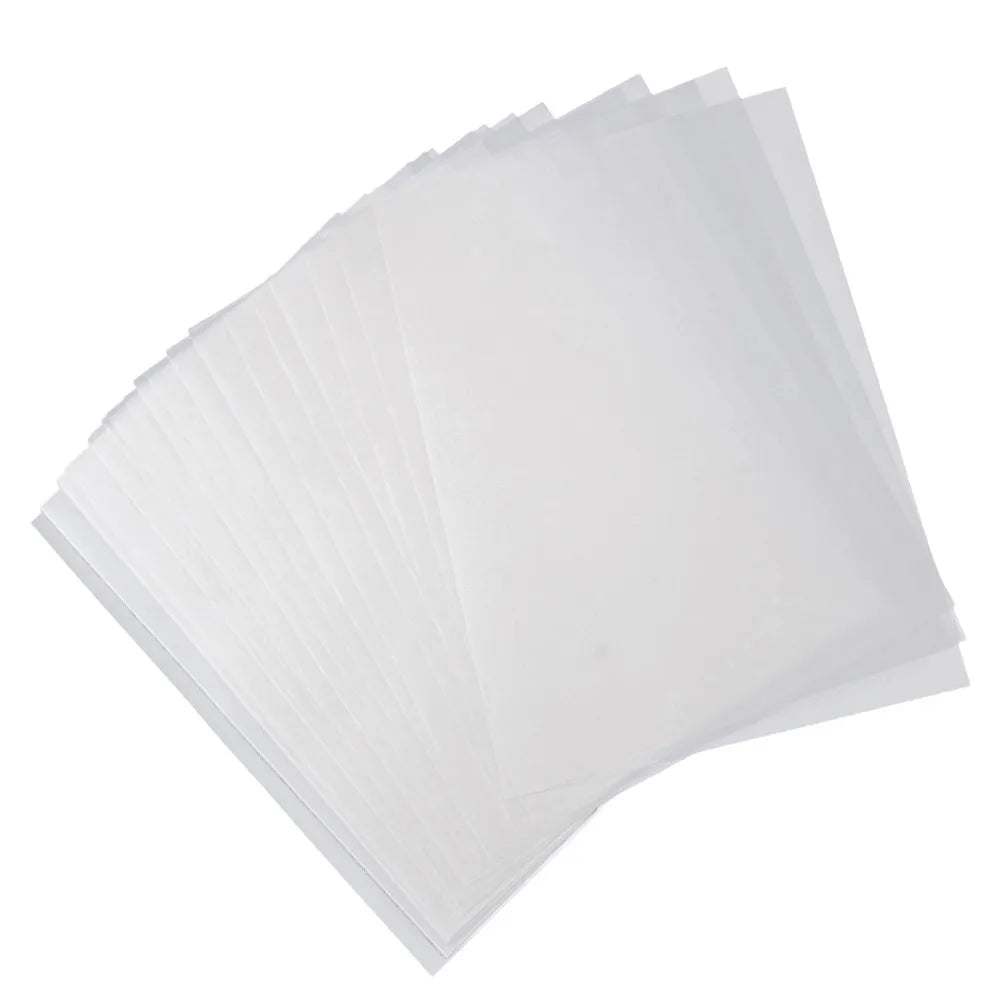 60Pcs Paper Tracing Paper Set Fade Resistant Translucent for Engineering Drawing Calligraphy Copy Sketching Art