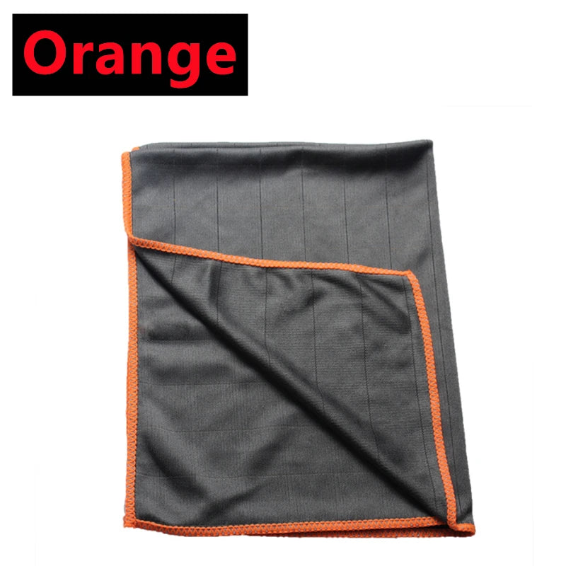 3PCS Carbon Microfiber Cleaning Cloth Lint Free Reusable Kitchen Dish Cloth Glass Window Polishing Streak Free Miracle Clean Rag