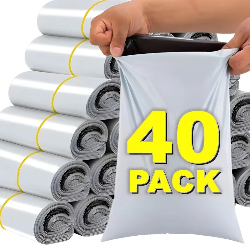 10-40Pack Business Poly Mailers Self Adhesive Shipping Envelopes Tear-Proof Waterproof Poly Bags for Packaging Mailing Bags