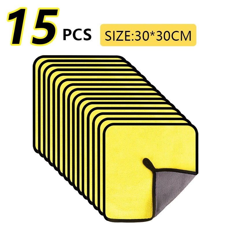 10-20PCS Car Nano Ultra Fiber Cloth Towel Microfiber Car Wash Towel Coral Fleece Towel Car Care Clean Cloth for Car Home Living