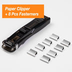KHINSUN Paper Clipper Staplers Push Clamp File Documents Binding Tool Stapling Machine Paper Clips With Refills Office Supplies