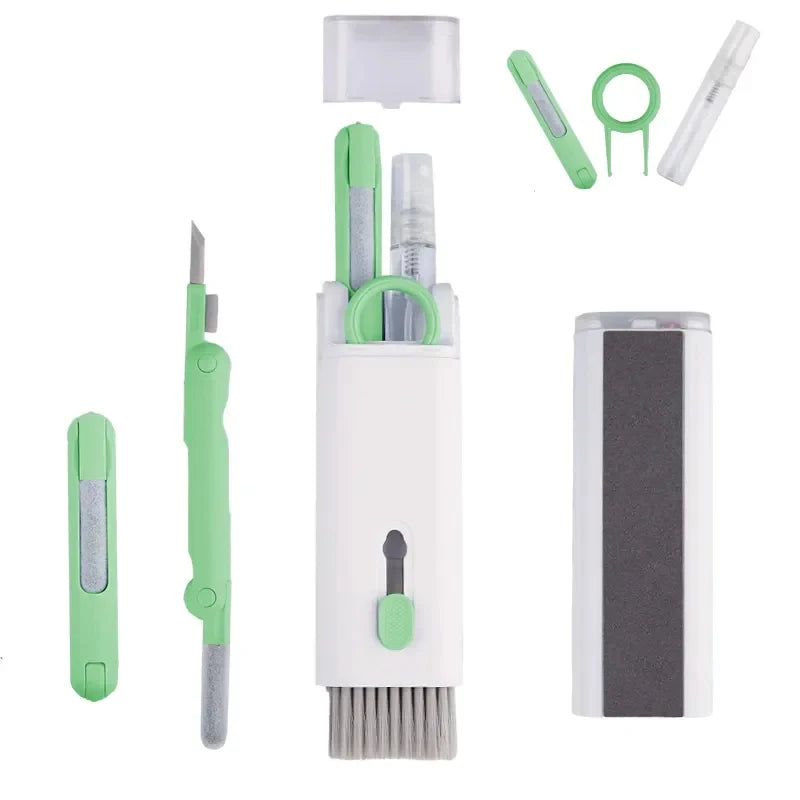 7-in-1 Multifunctional Cleaning Kit Laptop Keyboard Cleaning Brush Mobile Phone Screen Cleaning Bluetooth Headset Cleaning Pen