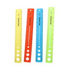 4Pcs Flexible Ruler Set High-Density Clear Plastic Bendable Measuring Tool for Drawing Straight Wavy Circular Lines Students
