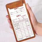 PU Leather Menu Wine Holder Invisible Magnetic Buckle Pen Insert A4 A6 File Folder Waterproof Clipboard Document Clip Restaurant