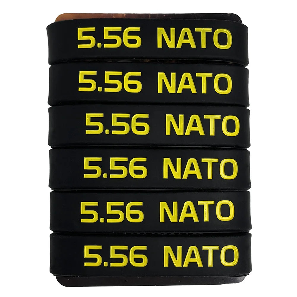 6 Pack Magazine Marking Band for 5.56 Nato Magazine Marking Rubber Band Anti-slip Convenient Identification for Gun Safety