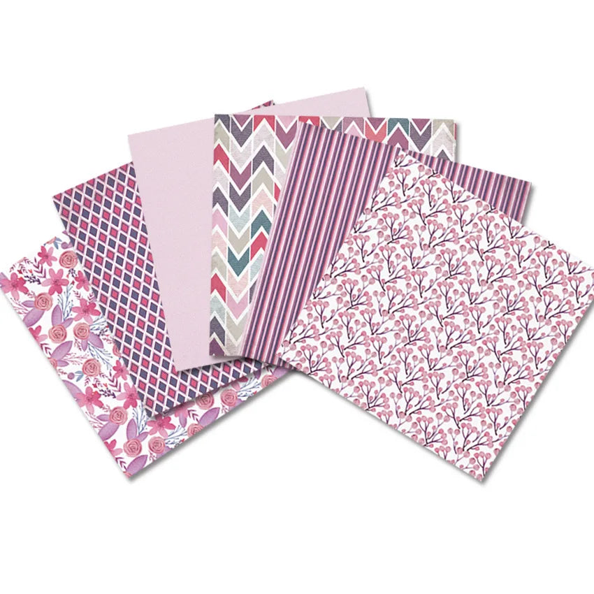 24 /12 Sheets Scrapbook Paper 15x15cm (6x6"),  Journaling Supplies Cardstock Backgrounds Album Card for DIY Art Craft Decorative