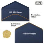 10PCS Luxury Foil Sealed Envelope - Self-Sealing Wedding Invitations, Thank-you Notes, Corporate Events & Birthday Invitations