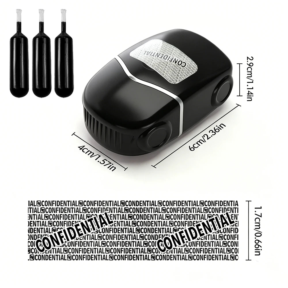 Car Styling Identity Theft Protection Roller Stamp • Confidential Roller Stamp • Easy Coverage for Personal Information Anti-Lea