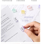 10PC Acrylic Push Clip Pusher Transparent Paper File Document Classification Clips Stationery Index Holder Clamp Office Sorting