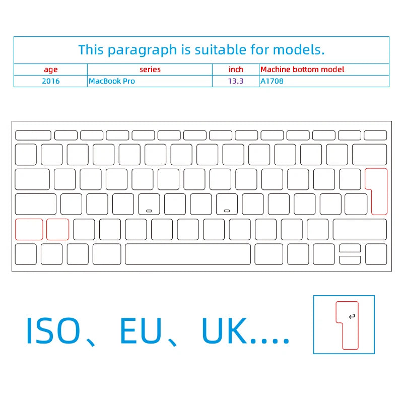 (Iso EU ) White Transparent Frosted Mbp Suitable for Apple Mac Book Pro 14-Inch 16 Model Laptop  Keyboard