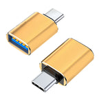 Type C To USB 3.0 Adapter Metal Charging Stable Data Transmission File Reading Light for Iphone Macbook Xiaomi Samsung Connector