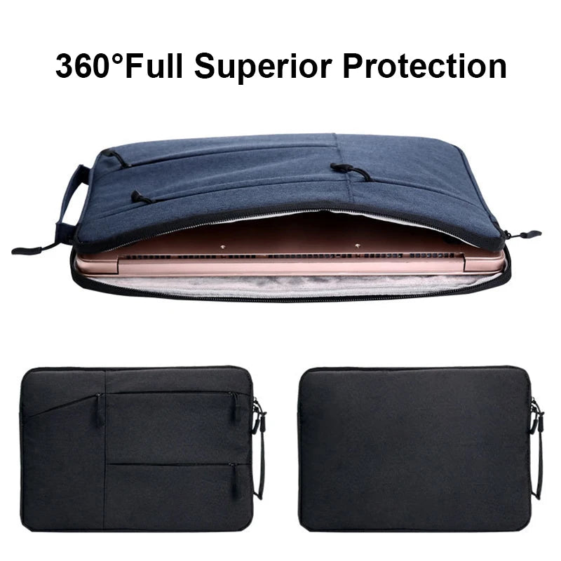 Portable Laptop Bag 11 12 13 14 15 Sleeve Case 13.3 15.4 15.6 Inch For Huawei Macbook Air Pro Redmi MacBook Dell PC Case Cover