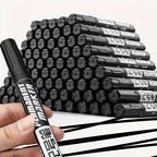 10pcs Permanent Marker Set, Waterproof Black Ink High-Capacity Oil-Based Office Supplies for  Office Supplies and Accessories
