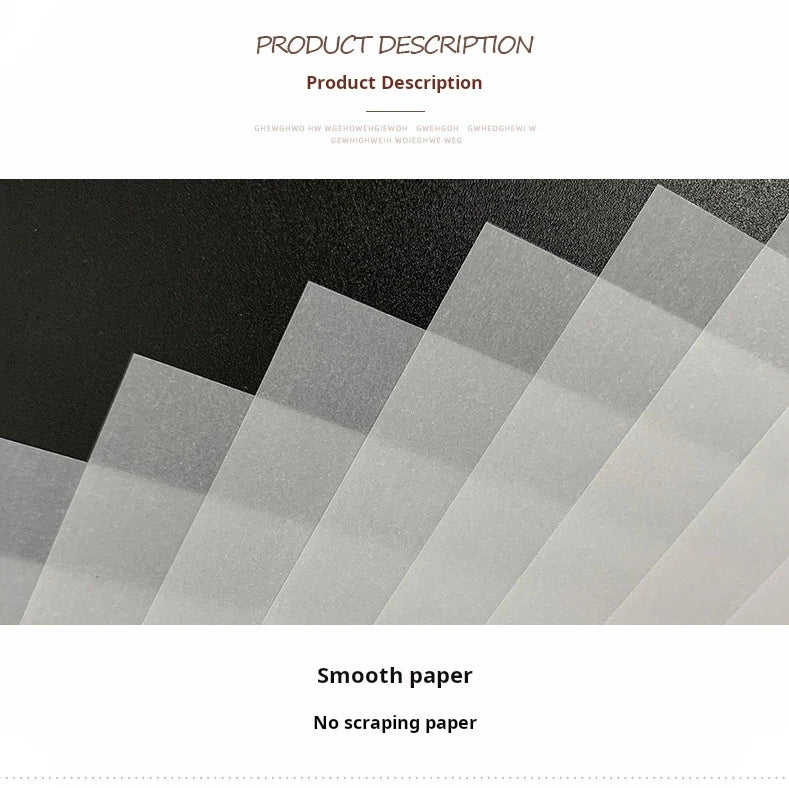 73g A4 Parchment Paper Transparent White Tracing Paper Copy Tracing Paper Painting Plate Making Transfer Paper Printing Paper