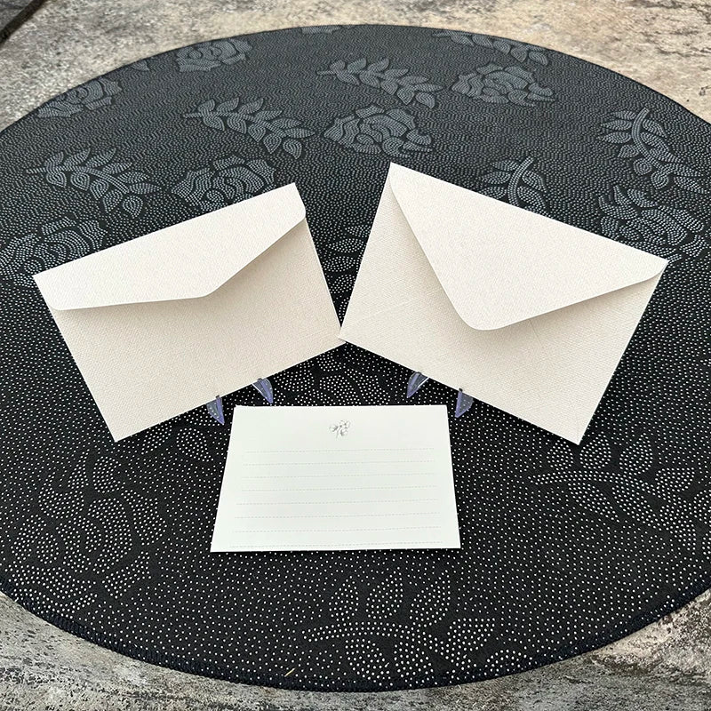 30pcs/lot Thickened Linen Texture Pattern 17.5x12.5cm White Envelope Retro for Invitations Postcards Wedding Business Letters