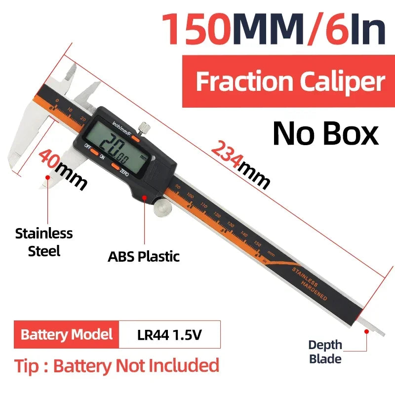 Vernier Caliper Professional Pachymeter Carpentry Tools Measuring Tool Micrometer Ruler Stainless Steel Pachometer Dial Calipers