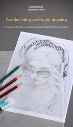 500/50 Sheets Tracing Paper A5 A4 White Translucent Sketching Papers Drawing For Drawing Art Paper Office School Art Supplies