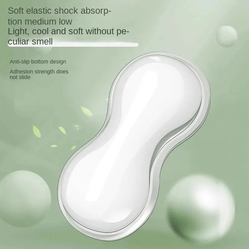 Ergonomic Mouse Pad with Wrist Rest Keyboard Rest Silicone Transparent Desktop Office Game Console Mouse Soft Wrist Rest