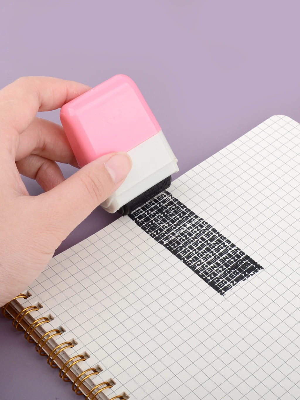 Creative Confidential Stamp Roller-Style Garbled Express Waybill Graffiti Stamp, School and Office Supplies, Privacy Protection