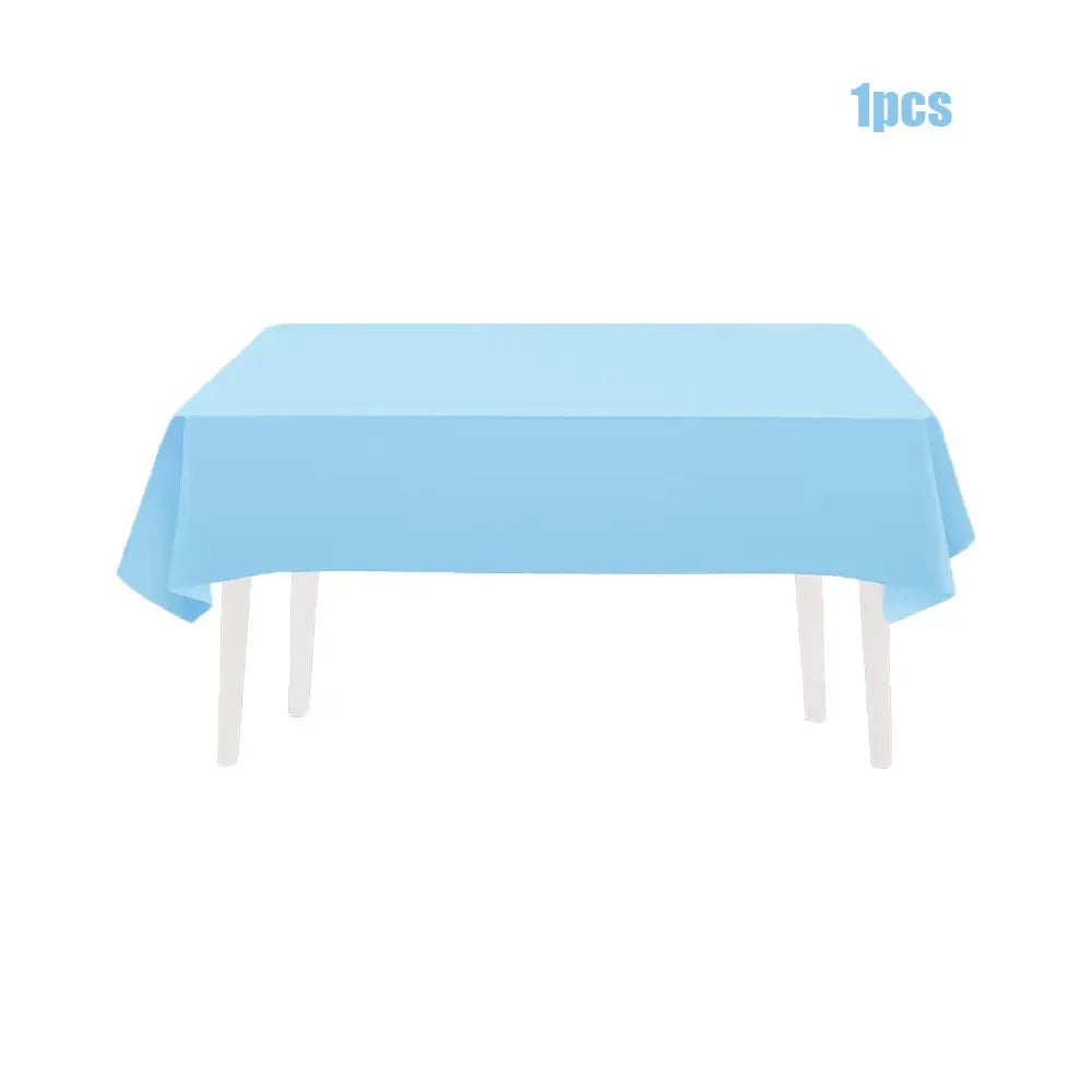 Light Blue Disposable Tableware Set Paper Plates Cups Napkins For Boy Baby Shower Kids Birthday Party Decorations Supplies