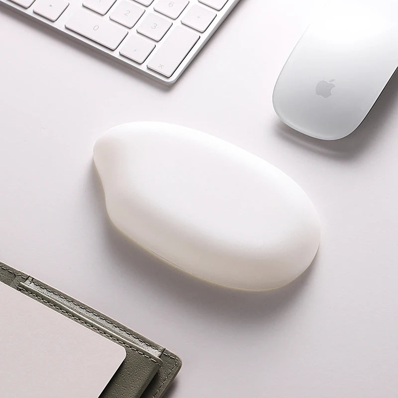 Ergonomics Silicone Wrist Protector Keyboard Hand Rest Soft Touch Office Men And Women Hand Pillow Rice Shaped Mouse Pad