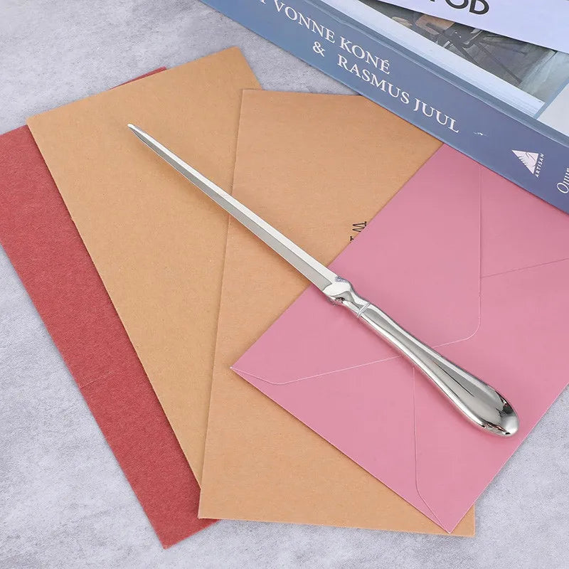 Letter Silver Mail Envelope Hand Slitter Opener